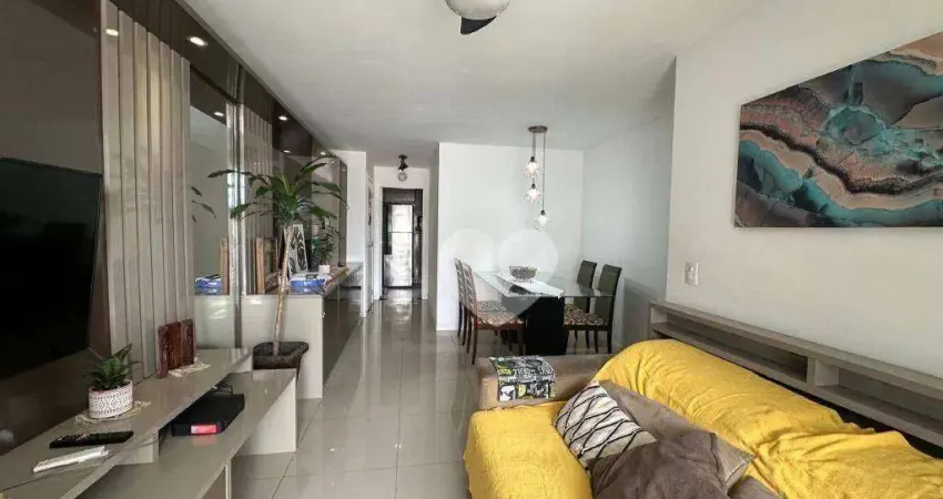 Apartamento com 3 quartos( 1 suíte)  à venda, 83 m² por r$ 590.000 - recreio dos bandeirantes - rio de janeiro/rj