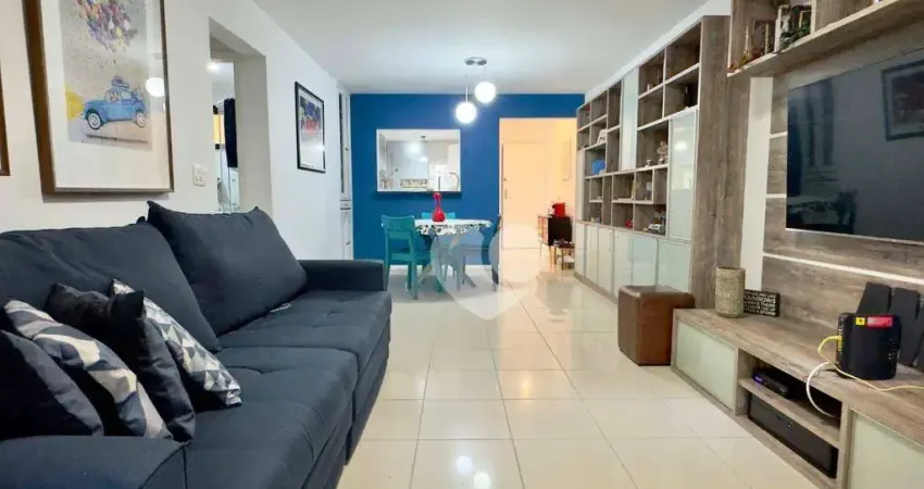 Apartamento com varanda, 2 quartos, suíte, vaga à venda, 89 m² por r$ 990.000 - humaitá - rio de janeiro/rj