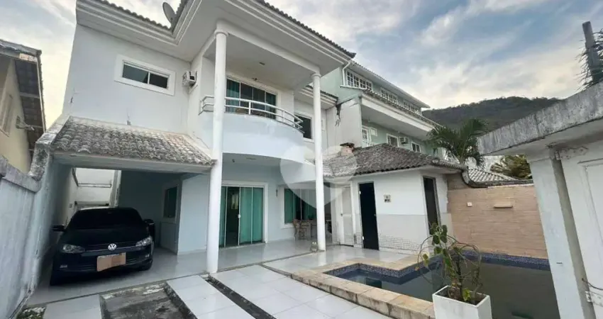 Condomínio mont serrat 2 - casa duplex com piscina e churrasqueira em condomínio fechado. vargem grande/rj.