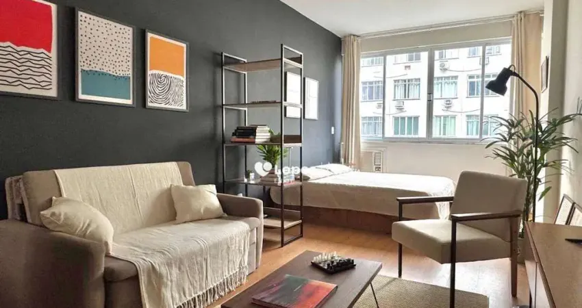 Apartamento com 1 dormitório à venda, 35 m² por r$ 620.000,00 - copacabana - rio de janeiro/rj