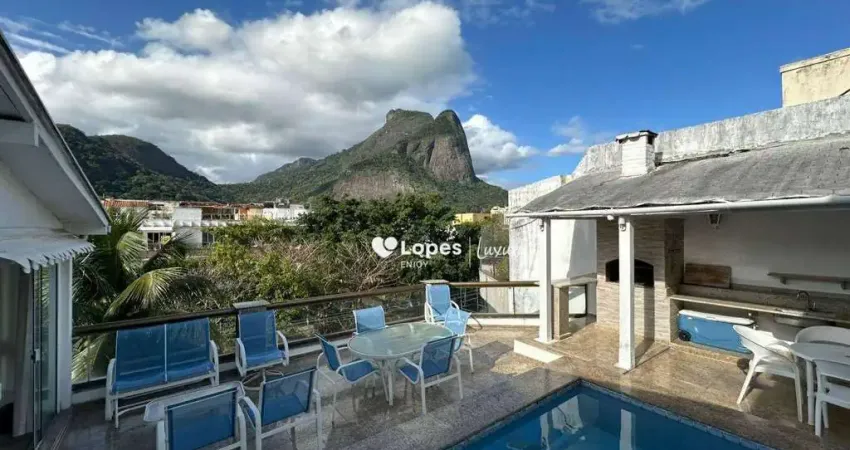 Cobertura com 4 dormitórios à venda, 383 m² por r$ 4.500.000,00 - jardim oceânico - rio de janeiro/rj