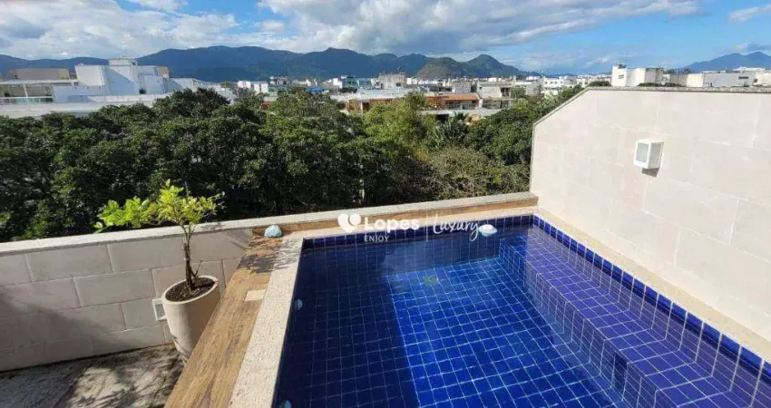 Cobertura com 5 quartos à venda, 373 m² por r$ 2.650.000 - recreio dos bandeirantes - rio de janeiro/rj