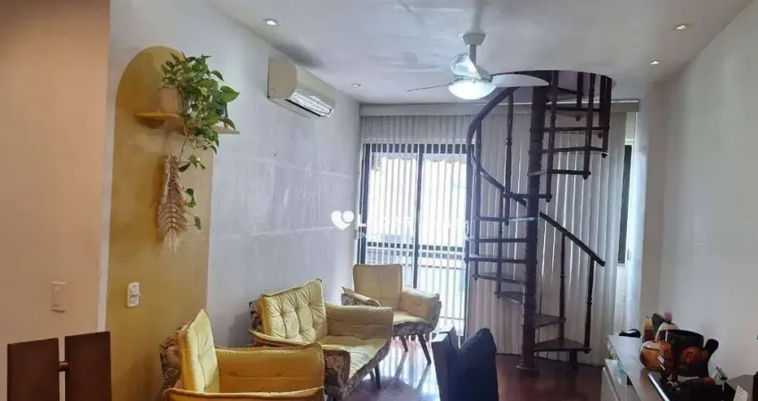 Cobertura com 3 quartos com vaga de garagem à venda, 151 m² por r$ 900.000 - tijuca - rio de janeiro/rj