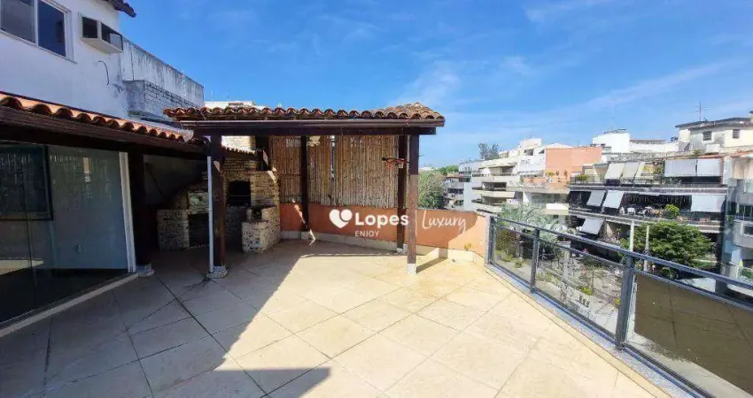 Cobertura lâmina duplex com 4 quartos à venda, 378 m² - recreio dos bandeirantes - rio de janeiro/rj