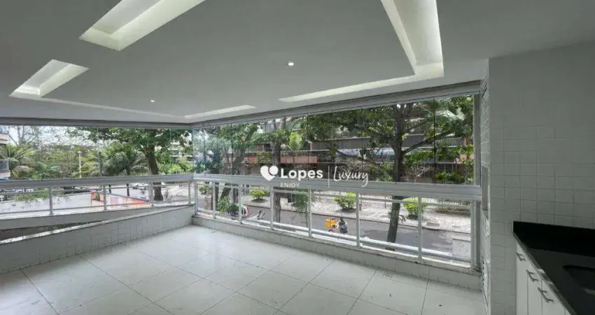 Apartamento 3 quartos + dependência - frente - varandão - reformado - recreio dos bandeirantes