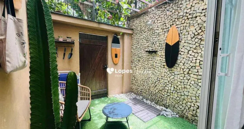 Apartamento garden com 1 quarto à venda, 41 m² por r$ 1.190.000 - leblon - rio de janeiro/rj