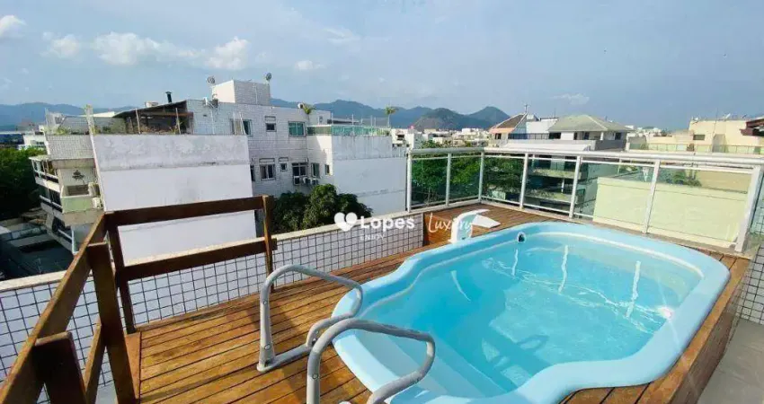 Cobertura com 3 quartos à venda, 359 m² por r$ 1.895.000 - recreio dos bandeirantes - rio de janeiro/rj