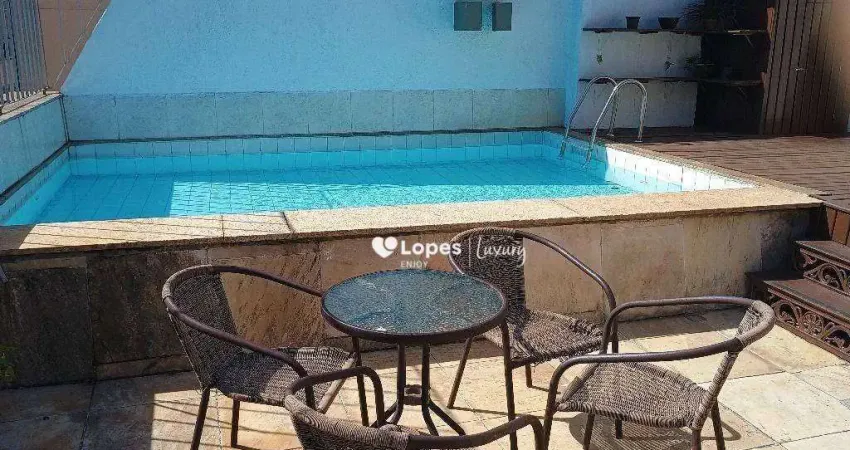 Cobertura com 3 quartos, infra,  à venda, 282 m² por r$ 1.570.000 - tijuca - rio de janeiro/rj