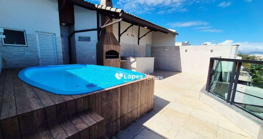 Cobertura com 5 dormitórios à venda, 407 m² por r$ 2.500.000,00 - recreio dos bandeirantes - rio de janeiro/rj