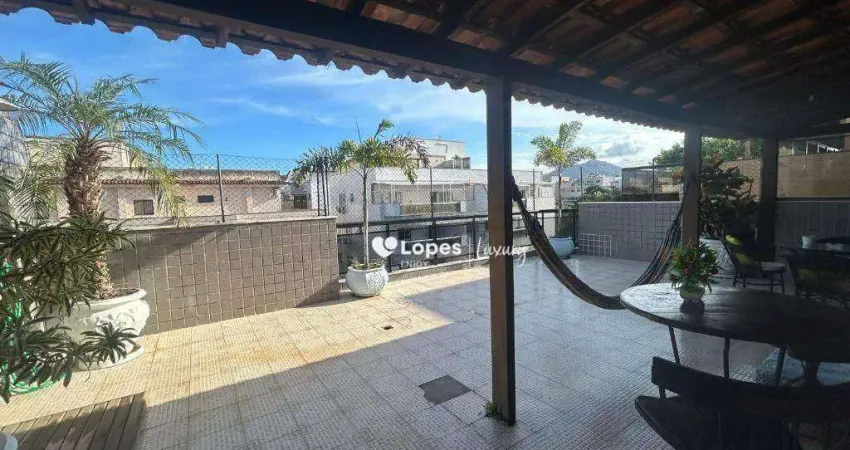 Cobertura com 5 quartos para alugar, 209 m² por r$ 9.578/mês - recreio dos bandeirantes - rio de janeiro/rj