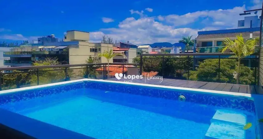 Cobertura com 3 quartos para alugar, 171 m² por r$ 7.305/mês - recreio dos bandeirantes - rio de janeiro/rj