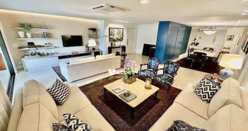 Lopes Enjoy Vende Impecável apartamento 4 suítes, 233 m², 4 vagas, quadra praia - Posto 2.