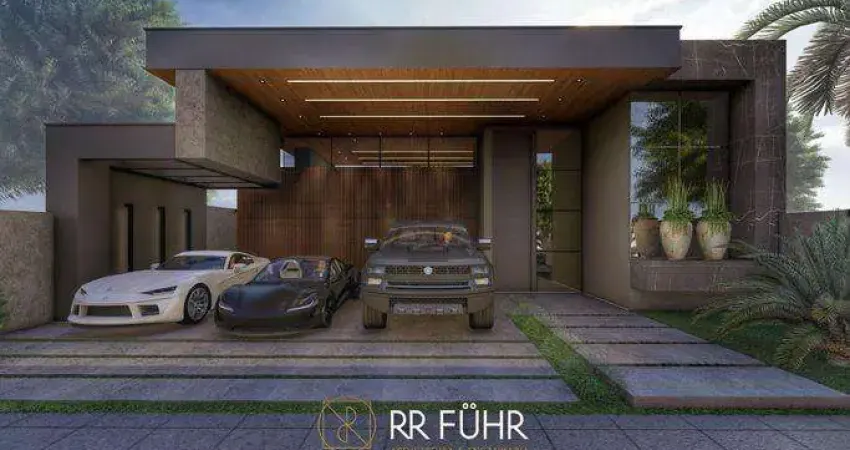 Linda casa em cascavel no bairro tropical  - pronto para morar - área construída de 207m²