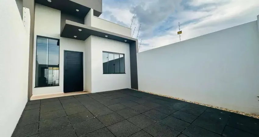 Casa à venda em cascavel, brasmadeira - nova - 1 suíte e 1 quarto - 64m²