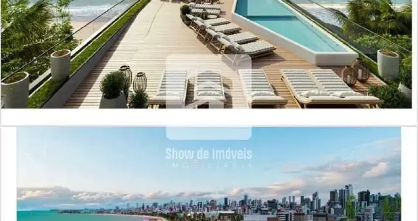 Pé na Areia!Flat na cobertura à venda, 60,24 m² por R$ 990.900,00 - Jardim Oceania - João Pessoa/PB