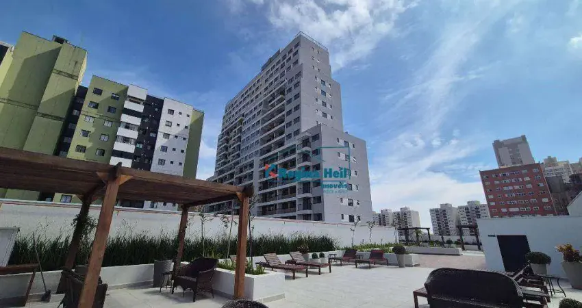 Apartamento com 1 dormitório para alugar, 34 m² por r$ 3.430,00/mês - portão - curitiba/pr