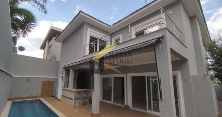 Casa em condomínio para alugar no Parque dos Resedás - Campinas, com 04 suítes ( 1 máster) living 03 ambientes , piscina e churrasqueira, 6  garagem