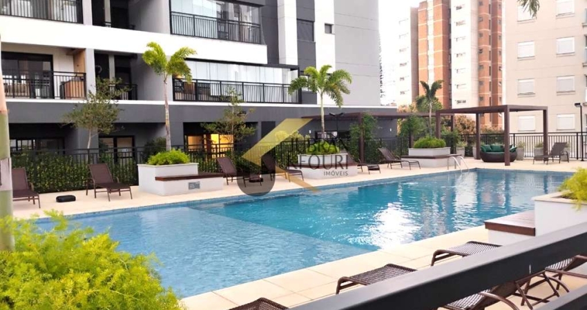 Apartamento para aluguel, Taquaral de Campinas-SP. Com três suítes, living para dois ambientes, sacada, lavabo, banheiro social, cozinha, 2 vagas.