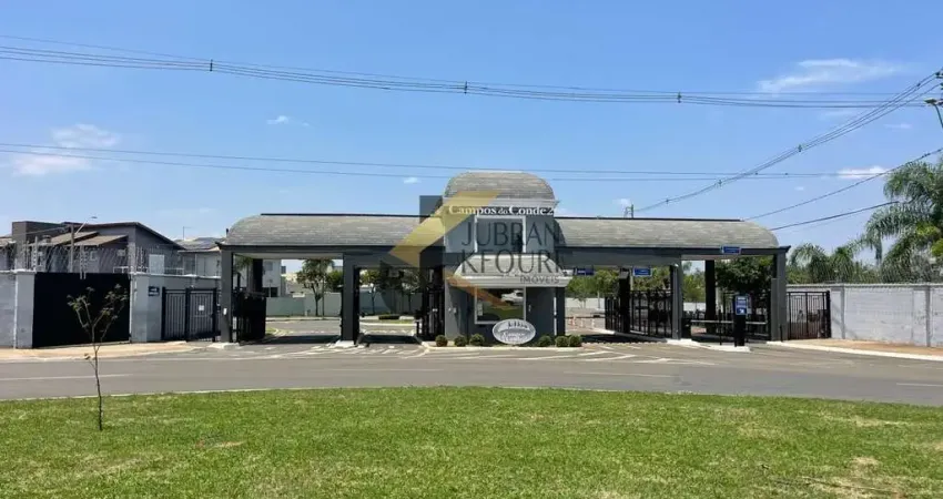 Terreno à venda, no condomínio campos do conde ii, joão aranha, paulínia-sp. com 300,00 m² de terreno. lazer: salão de festas, quadra de tênis.