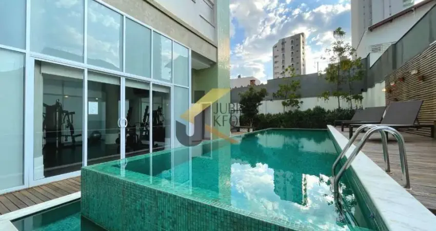 Apartamento à venda no cambuí com 3 suítes, 4 garagens e lazer comum.