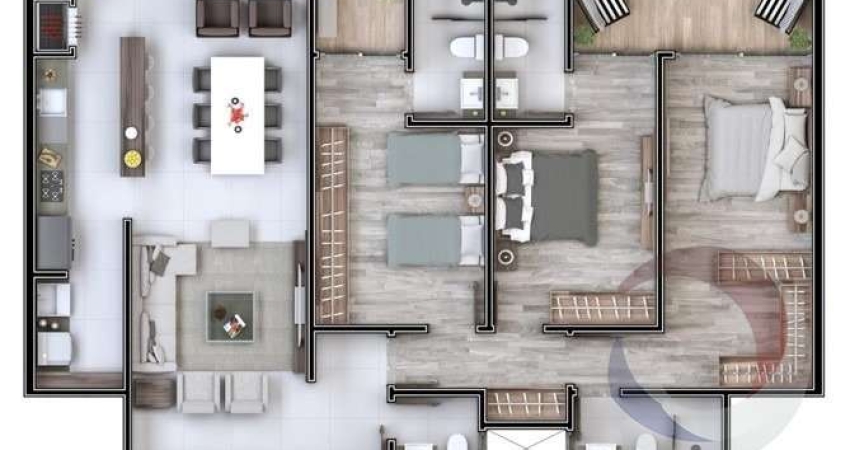 Apartamento de 3 dorms no bairro João Paulo
