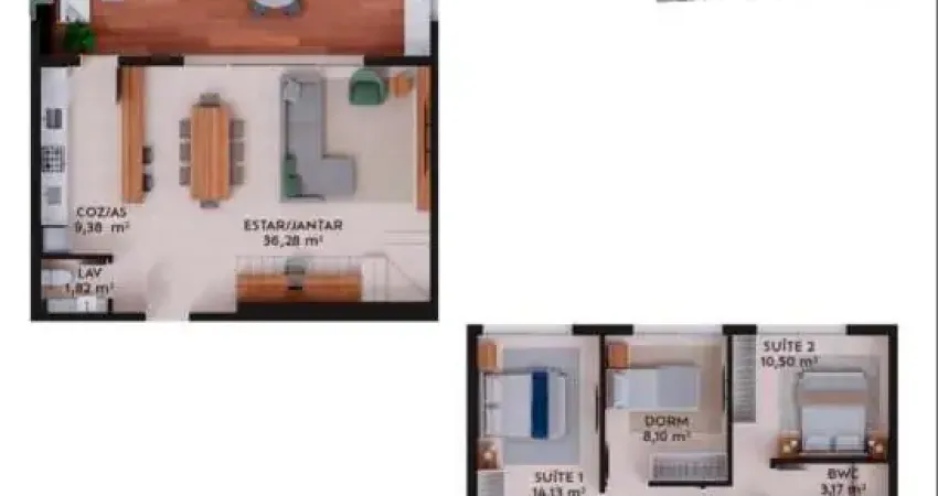 Apartamento com 3 quartos à venda na Rua da Praça, --, Pedra Branca, Palhoça