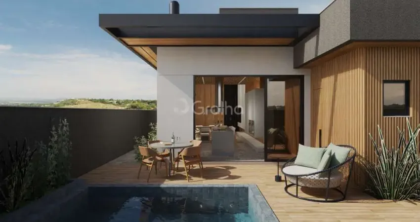 Alto Padrão na Pedra Branca - Casa Térrea com Piscina, 3 Suítes e Energia Solar