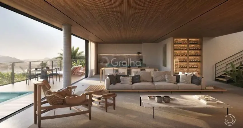 Mansão Suspensa com Vista Deslumbrante para o Mar - Cacupé | Condomínio Exclusivo