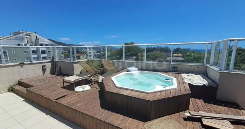 Cobertura vista mar com 3 quartos no campeche, florianópolis