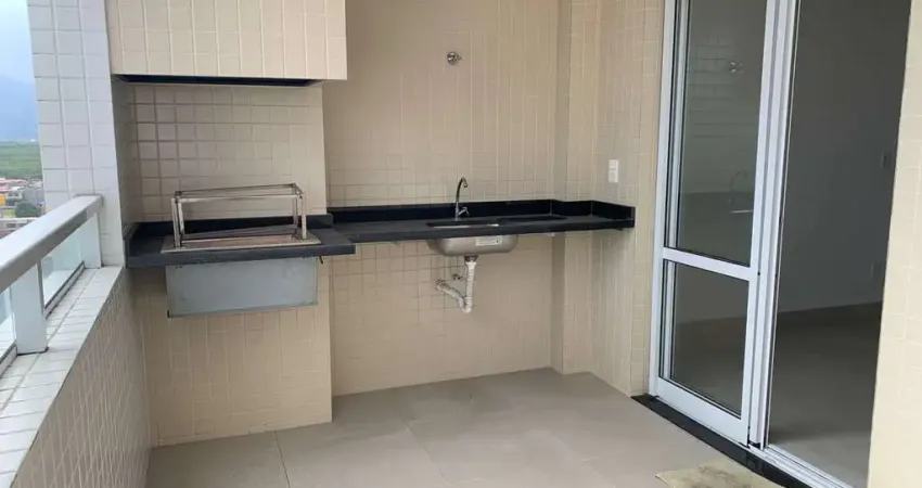 Loucura, grande loucura. excelente apartamento na vila tupi de 01 suíte, sala com varanda gourmet com churrasqueira.