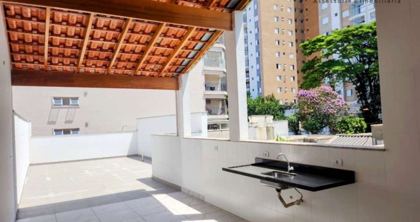 Cobertura nova 3 dormitorios sendo 1 suite 163 m² R$850 mil - Campestre - Santo André/SP