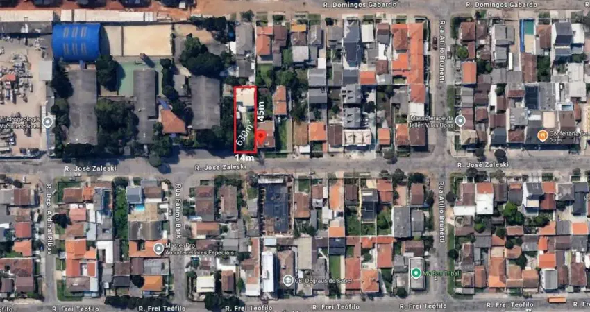 Terreno à venda na Rua José Zaleski, 446, Capão Raso, Curitiba