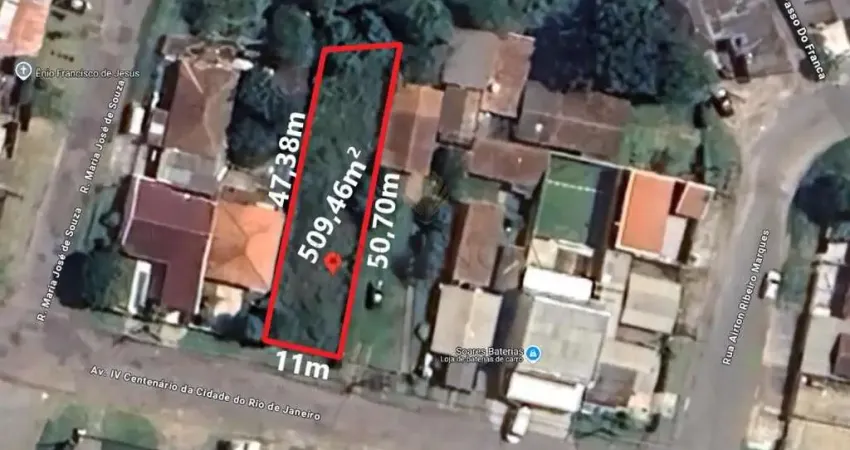 Terreno à venda, 509.46 m2, cidade industrial de curitiba, curitiba - pr