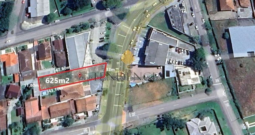 Terreno à venda, 625 m2, SANTA FELICIDADE, CURITIBA - PR