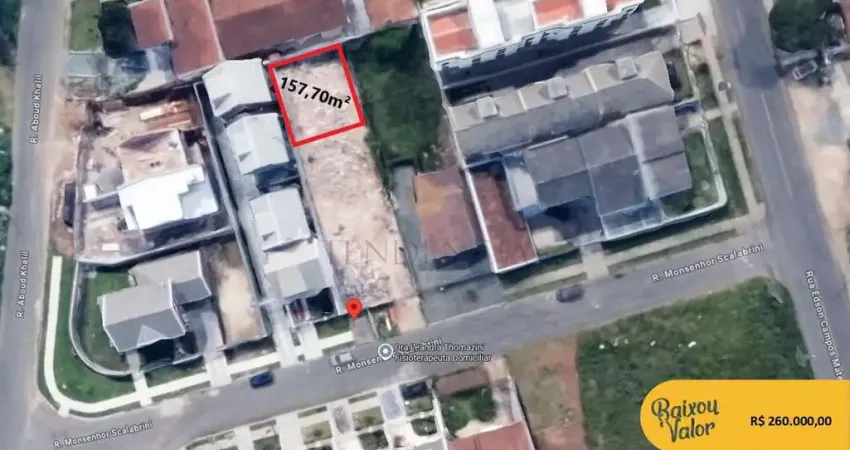 Terreno à venda na Rua Monsenhor Scalabrini, 60, Santa Felicidade, Curitiba