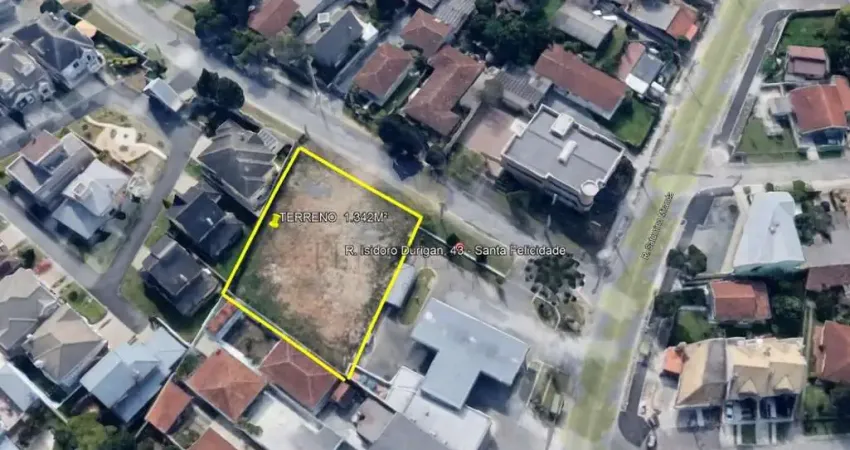 Terreno para locação,1341.99 m , santa felicidade, curitiba - pr