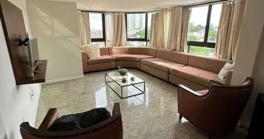 Alugo  em oportunidade Apartamento com 255m2, 4 suítes,  mobiliado,  4 vagas cobertas, em condomínio  com total  infraestrutura  no Horto  Florestal  em Salvador/BA.