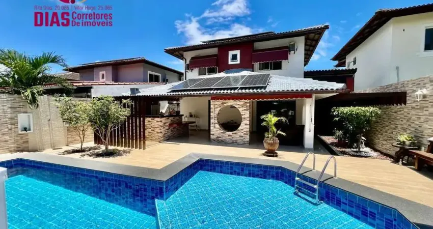 Vendo em exclusividade Linda Casa com 4/4 suítes, piscina privativa, garagem, Jardim em condomínio fechado em Patamares, Salvador-BA