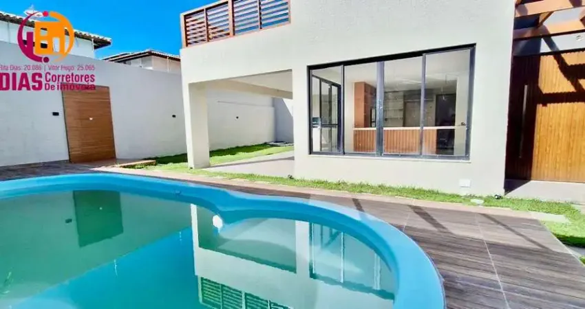 Casa em condomínio fechado com 5 quartos à venda na Rua Eliane São Bofim, Buraquinho, Lauro de Freitas