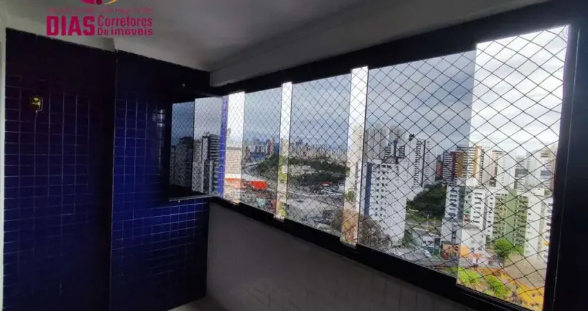 Alugo apartamento com 90m2 com 3/4, suíte, varanda, 2 vagas, total  infraestrutura - candeal - salvador /ba.