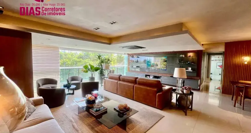 Apartamento à venda mobiliado de 166m² no le parc em patamares, salvador/ba