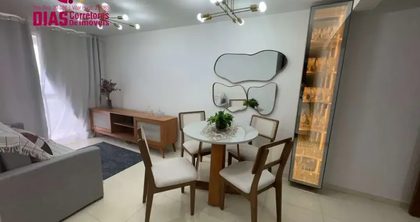 Alugo apartamento com 65m² mobiliado, varanda panorâmica para mar, 2/4, suíte, 2 vagas- Piatâ - Salvador /Ba.