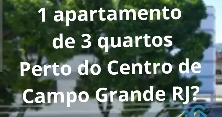 Lindo e amplo apartamento 3 quartos próximo ao centro de campo grande rj