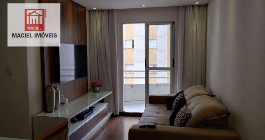 Apartamento mobiliado com 2 dormitórios à venda, 65 m² por R$ 330.000 - Jardim Testae - Guarulhos/SP