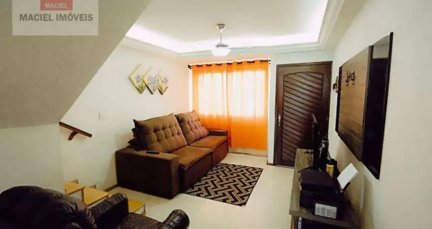 Sobrado em condomínio fechado com 2 suítes -  à venda, 67 m² por r$ 480.000 - jardim flor do campo - guarulhos/sp