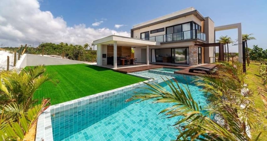 Luxuosa Casa de 04 Suítes em Condomínio Reserva Sauipe. PORTEIRA FECHADA