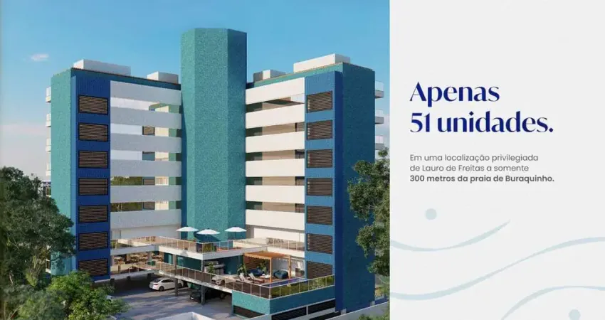 Apartamento com 2 dormitórios à venda, 70 m² por R$ 602.140,00 - Buraquinho - Lauro de Freitas/BA