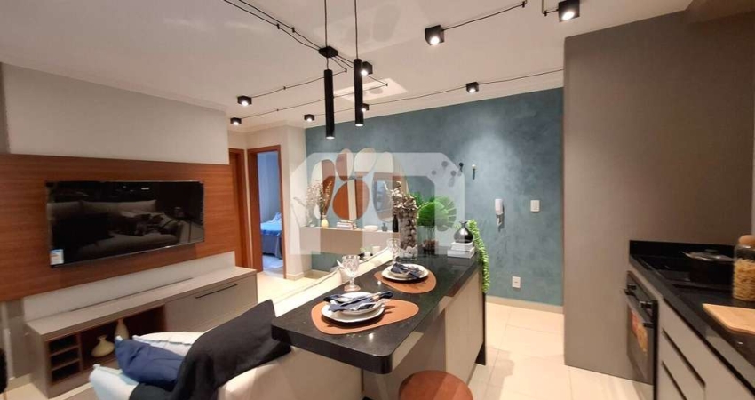 Apartameno a venda de 55 m², 2 dormitórios, ampla sala 2 ambientes com sacada gourmet, e 1 vaga.