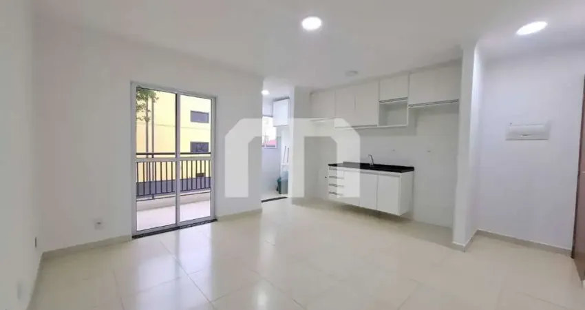 Apartamento a venda de 55 m², 2 dormitórios, ampla sala 2 ambientes com churrasqueira , e 1 vaga.