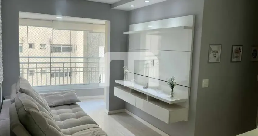Apartamento mobiliado e decorado para locação, 68 m², 2 quartos, 1 suíte e 1 vaga.